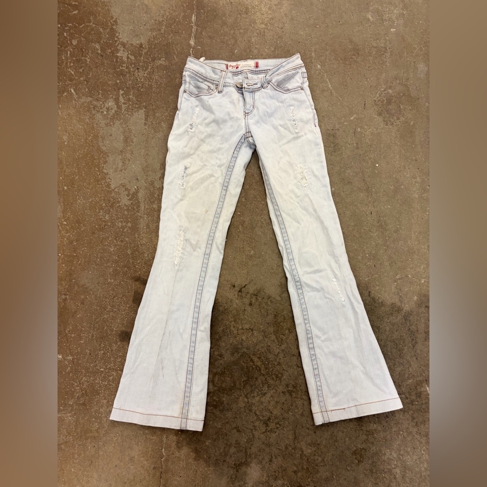 Vintage Y2K foxy low rise  Light Blue Flare‎ Jeans